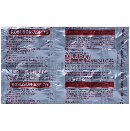 rosuson asp 75mg capsule 10's